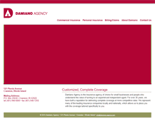 Tablet Screenshot of damiano-agency.com